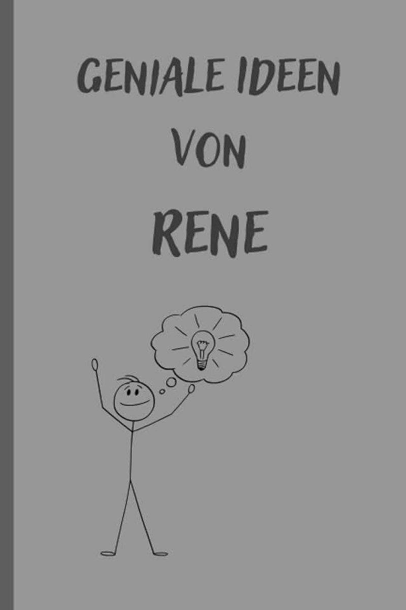 Ideen von René: Notizbuch/Tagebuch/Geschenkbuch personalisiert mit Namen René