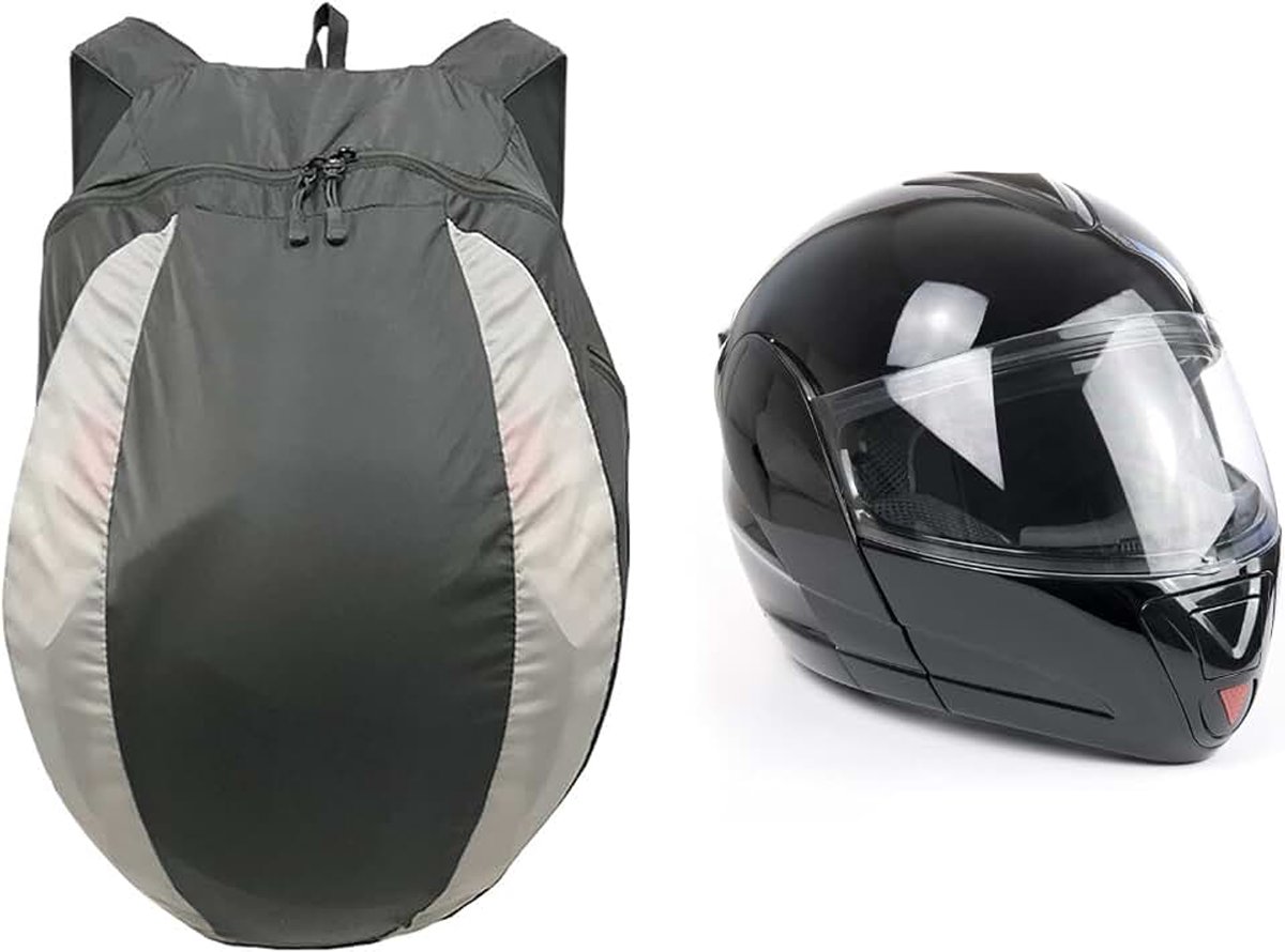 Motorhelmrugzak, Multifunctioneel, 28L Sport Waterdichte Dagrugzak, Universele Voetbal-Basketbaltas voor Fitness, Hardlopen, Hiken, Klimmen, Skiën, Mountainbiken, Trekking