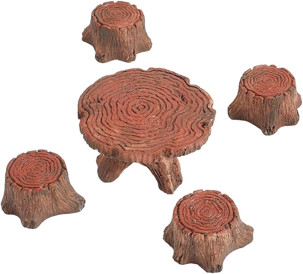 Miniatuur Tafel en Stoelen Hars Kleine Kameel Meubels Micro Craft Landschap Beeldjes Ornamenten Sets Voor Poppenhuis Landschap Vetplanten Accessoires DIY Decor