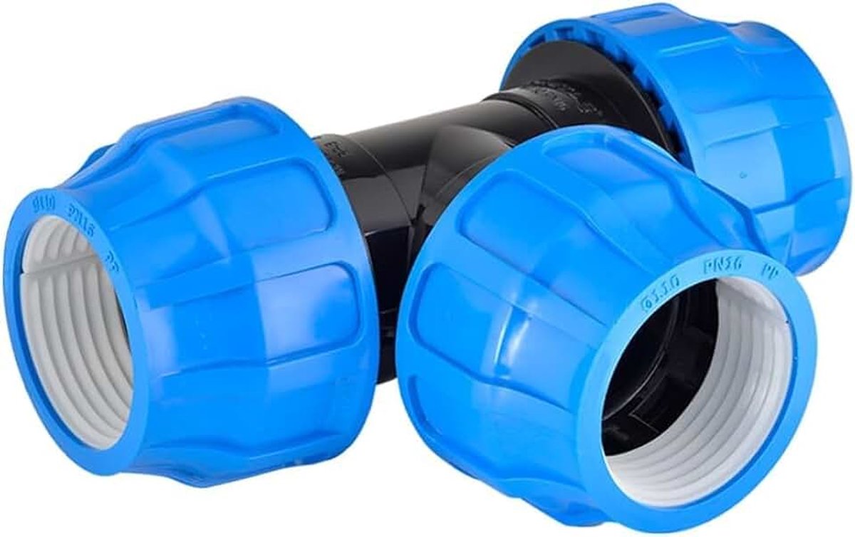 PE voor water- en irrigatiebuizen, hogedruk-polyethyleen, veilige verbindingen voor tuin, moestuin en landbouw (1 stuk, 32 mm)