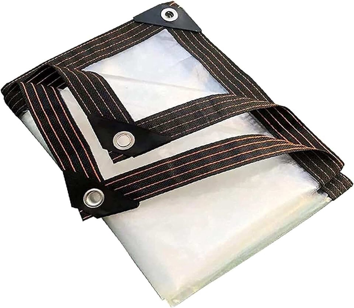 Olie release, transparante teer cover waterdicht, multifunctionele beschermhoes, metalen gesp, noodregenwater luifel zwaar dekzeil (Maat: 5x1m)