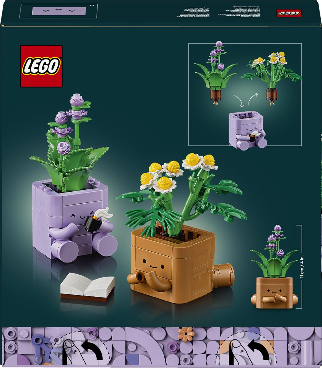 LEGO Botanicals Gezellige Plantjes Bouwpakket voor Kinderen en Kinderkamer-Decoratie 10371 — cadeau in Spellen & Speelgoed - foto 7