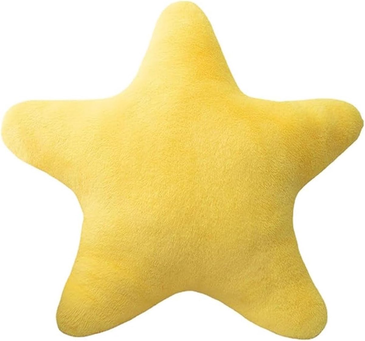 Kinderkussen met sterren, zacht pluizig kussen voor slaapkamer, decoratief kussen voor jongens & meisjes (geel, 30 cm) voor kinderen & tieners