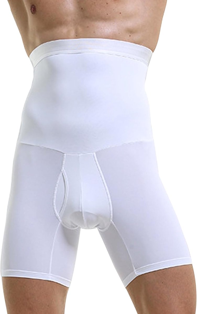 Bodyshaper voor heren, buikcontrole, shorts, hoge taille, compressiebroek, shapewear, legging