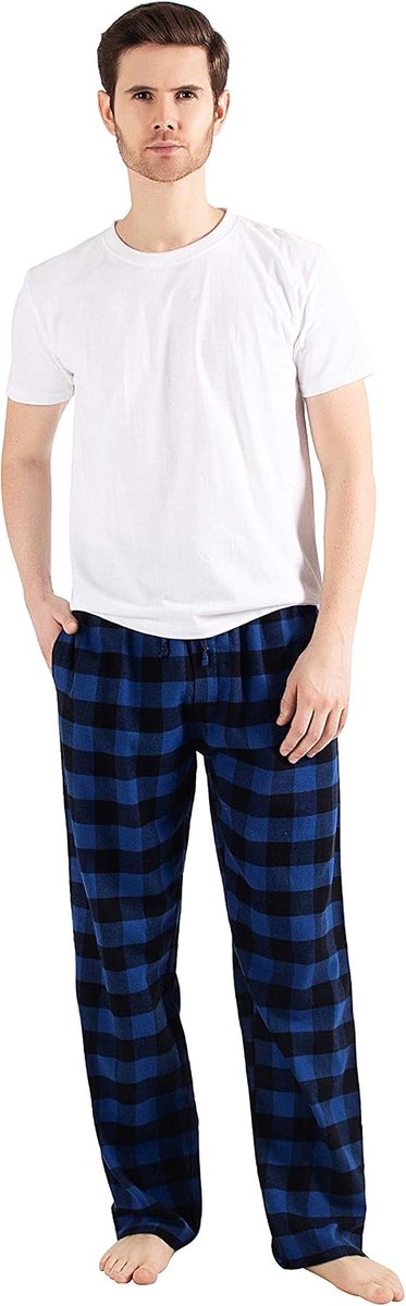100% Katoen Flanel Comfortabele Pyjama/Lounge Bottoms Met Zakken