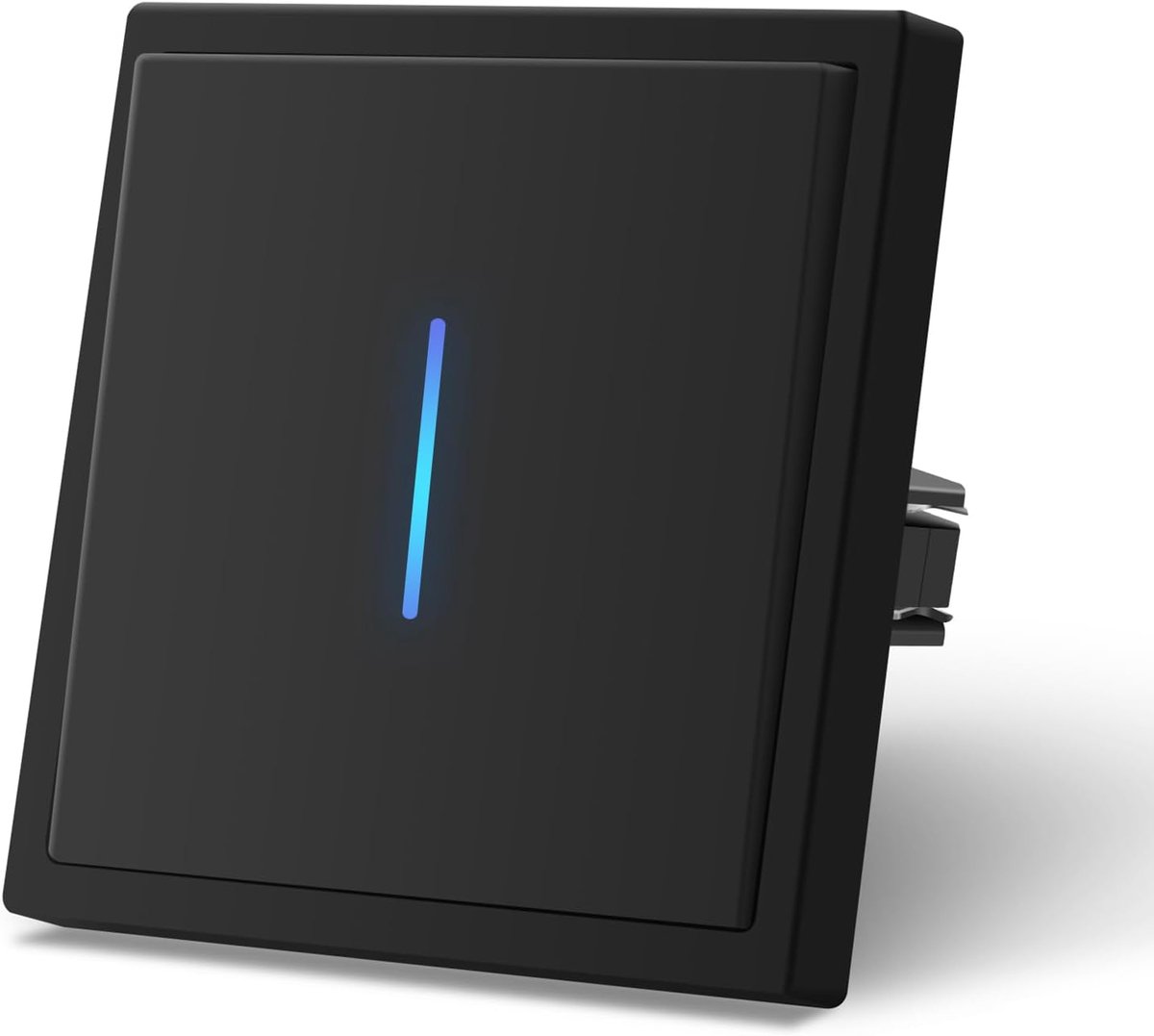 Wandschakelaar LED, lichtschakelaar met klauw, 1 Group 2 Way, Zwart