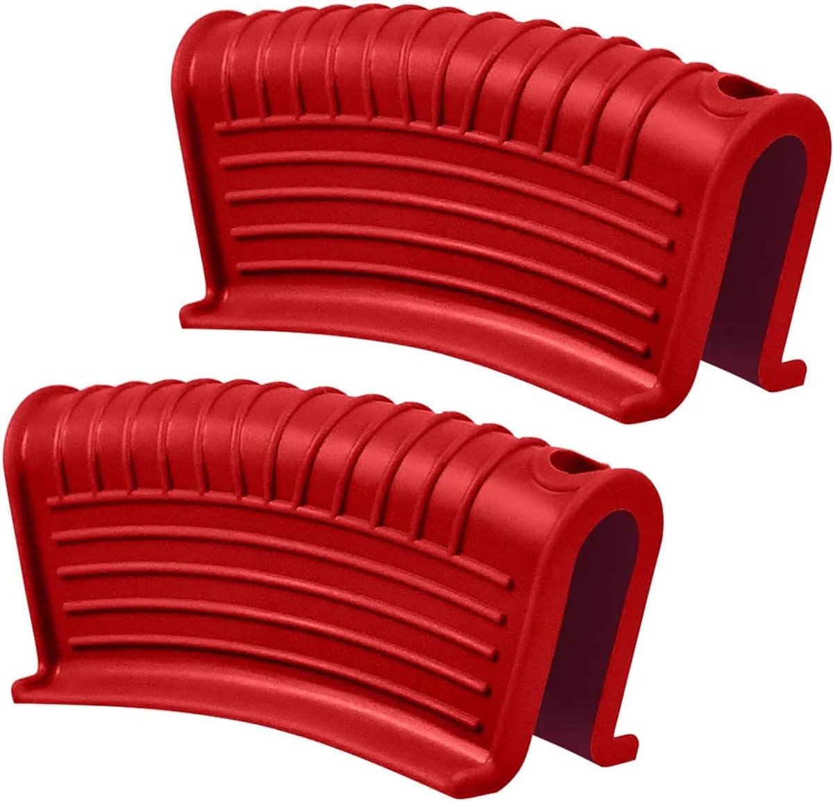 Silicone hulp handvat houder-Hot Pan Handvat Cover-Anti-slip weerstandige Hot Pan Handvat Cover-Rood