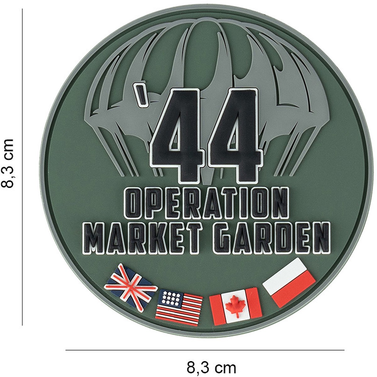 Embleem 3D PVC Market Garden '44 groen #14064