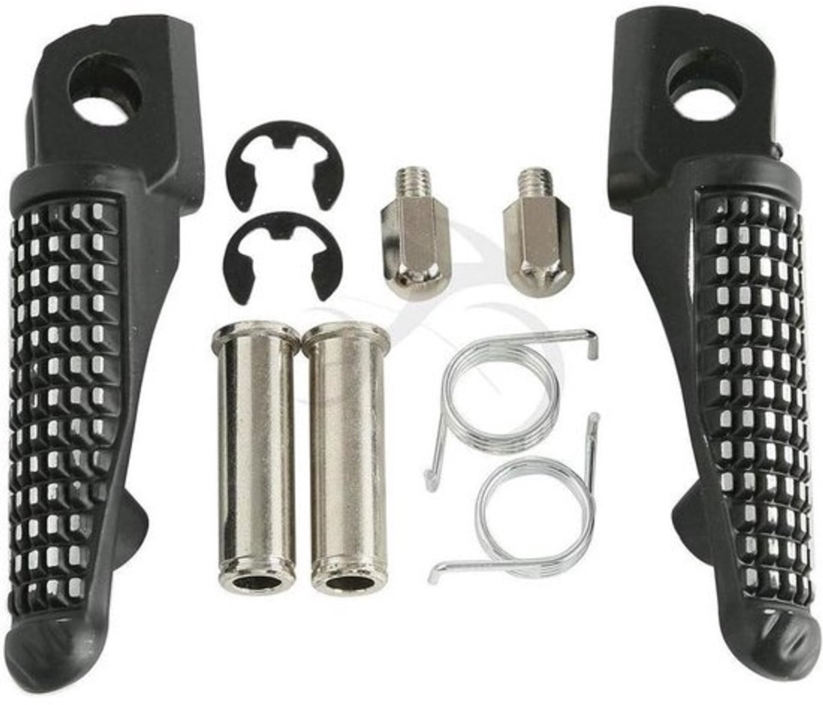 Driver Seat Footrest Pedals for Kawasaki ZX-6R '03-'13 ZX-9R '98-'03 ZX-10R '04-'13 Z750 Z750S Z1000 '07-'13 ER6N ER6F Ninja 650R 09-13