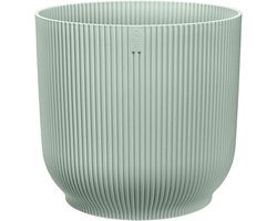 Elho Vibes Fold Rond 35 - Grote Bloempot voor Binnen - 100% gerecycled plastic - Ø 34.9 x H 32.4 - Sorbet groen