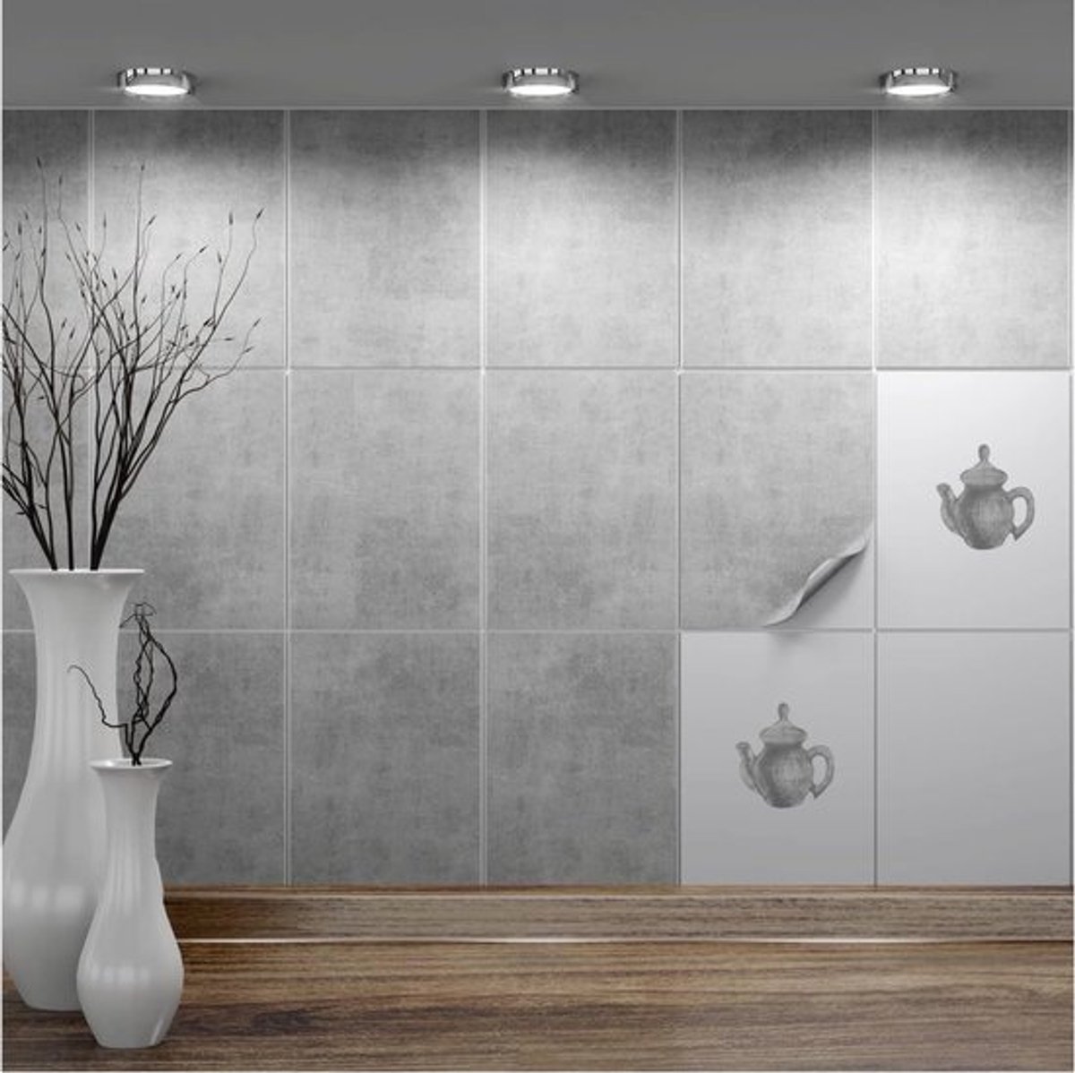 Zelfklevende Tegelstickers 15x20 cm - Krasbestendig en Waterdicht voor Badkamer, Keuken en Toilet | 10 Stuks
