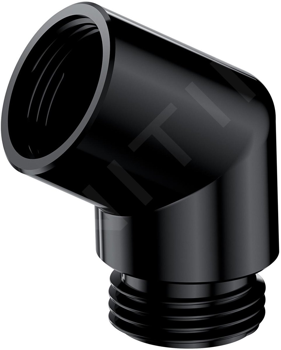 OMNIRES - Adapter voor douchekop, zwart T87BL