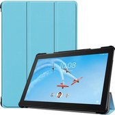 Lenovo Tab P10 hoes - Tri-fold Book Case - Licht Blauw