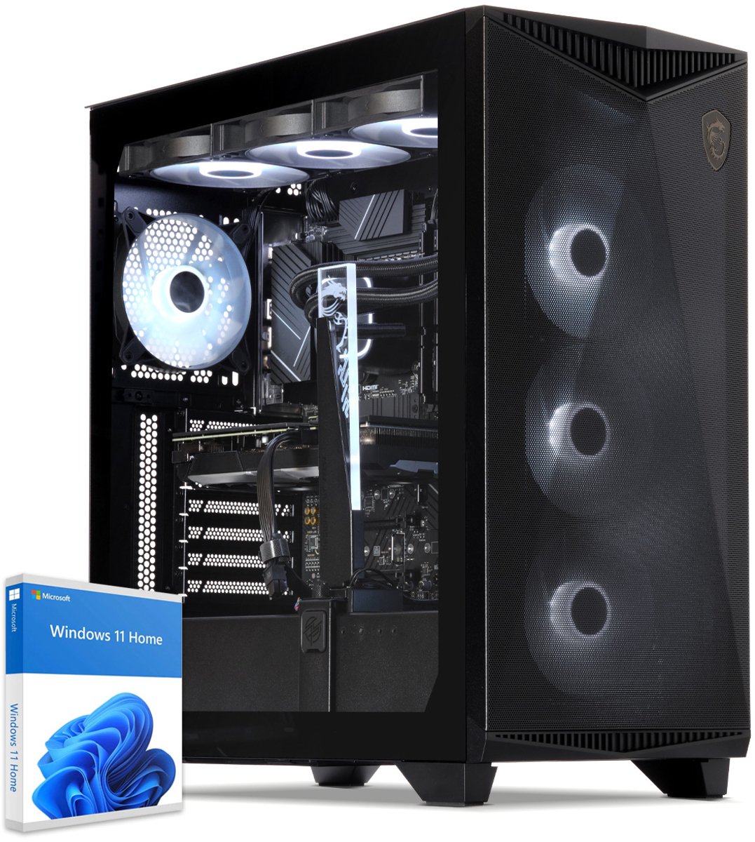 Sedatech Advanced Gaming PC Waterkoeling ATX ARGB • Intel i9-14900KF 24x 3.2GHz • Geforce RTX5070 • 32Gb DDR5 • 2Tb SSD M.2 • WiFi • Bluetooth, USB C • Windows 11 • Desktop computer