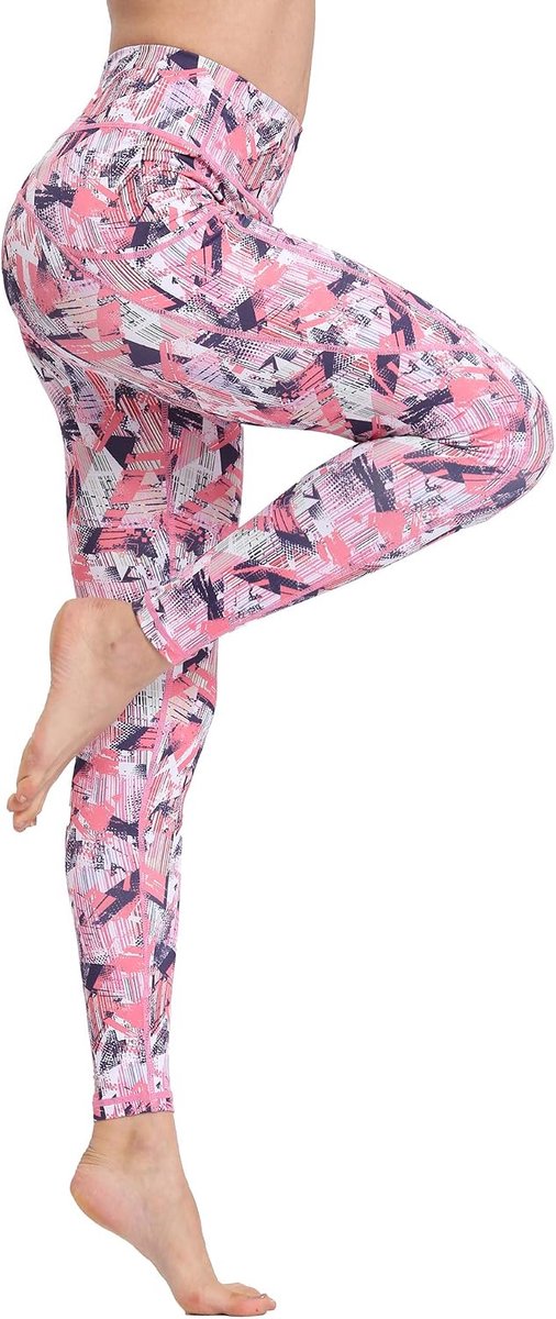 Lange Sportlegging Running Panty Hoge Taille Stretch Fitness Yoga Broek