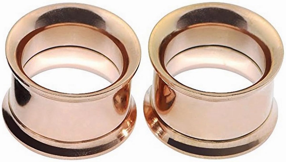 Goud Rose Goud 3 Paar 316L Rvs O Oor Meters Tunnels Oren Schroef Fit Body Piercing Sieraden