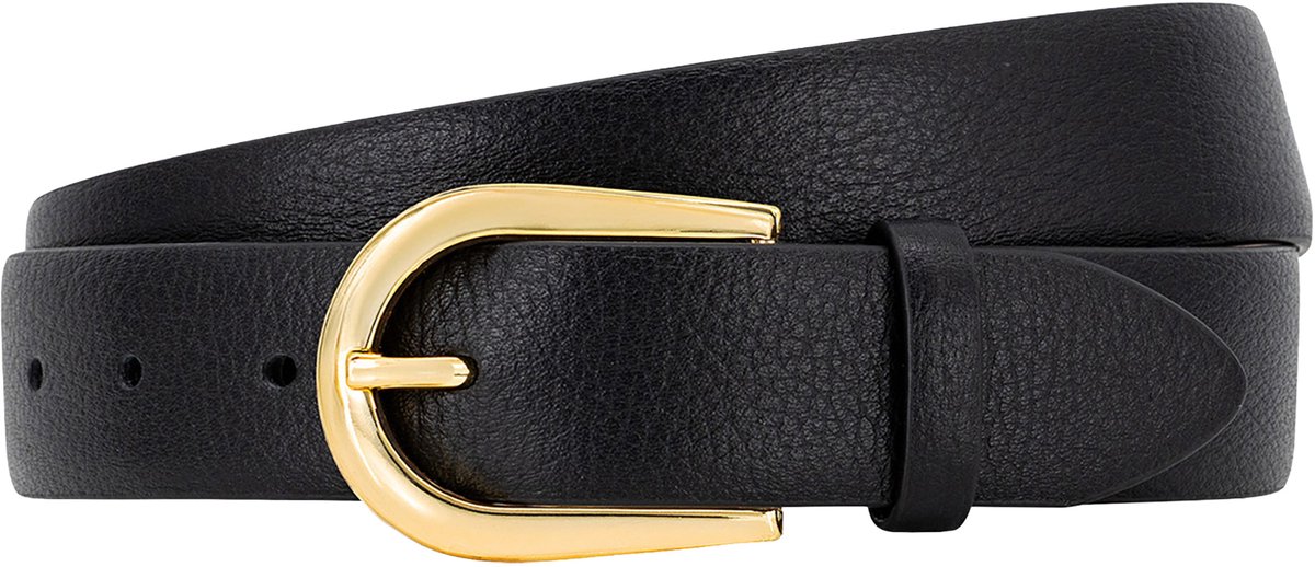LINDENMANN dames leren riem - zwart