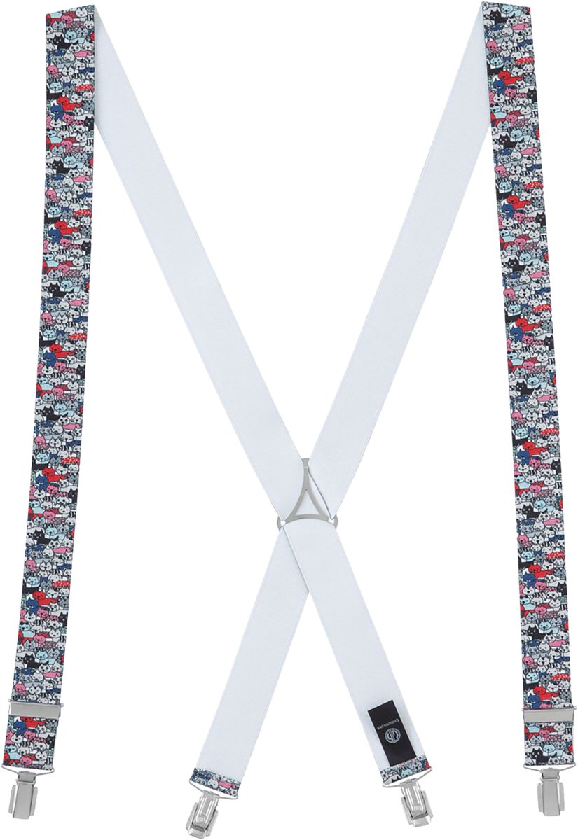 LINDENMANN heren bretels - multicolor dessin