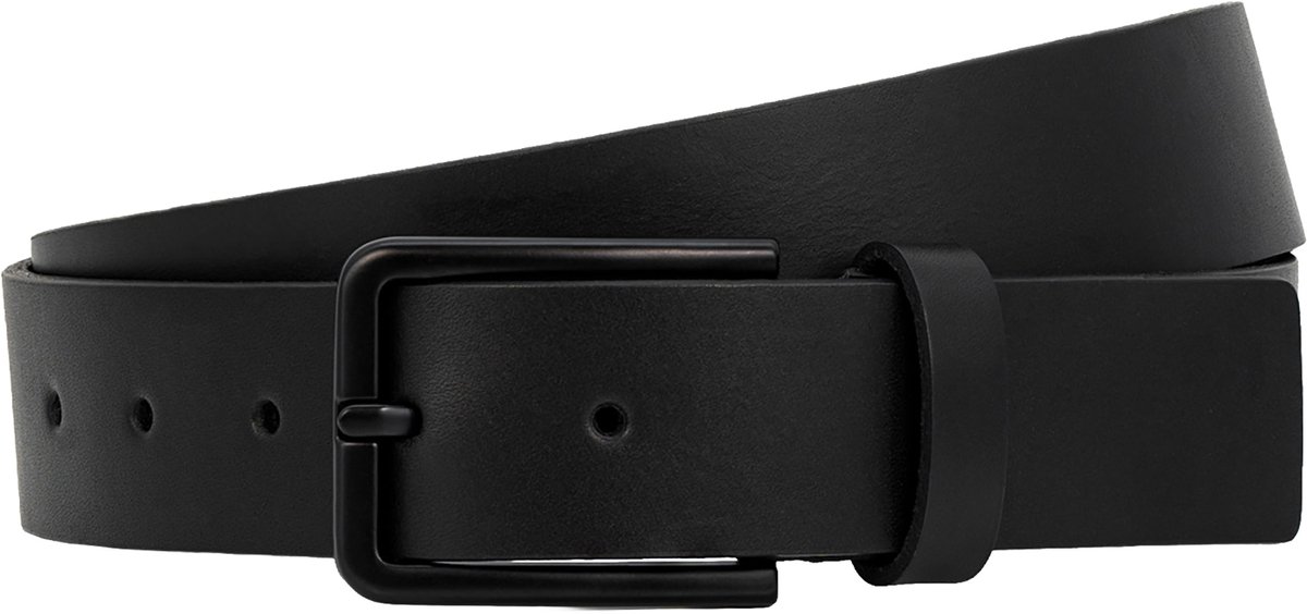 LINDENMANN leren heren riem - zwart