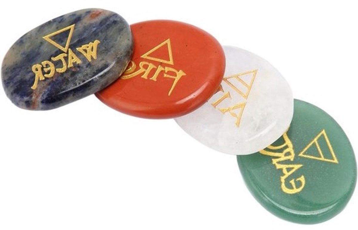 Grote Reiki Compensatiestenen met Gegraveerde Palm in Diverse Kleuren voor Ontspanning en Vermindering van Angstgevoelens