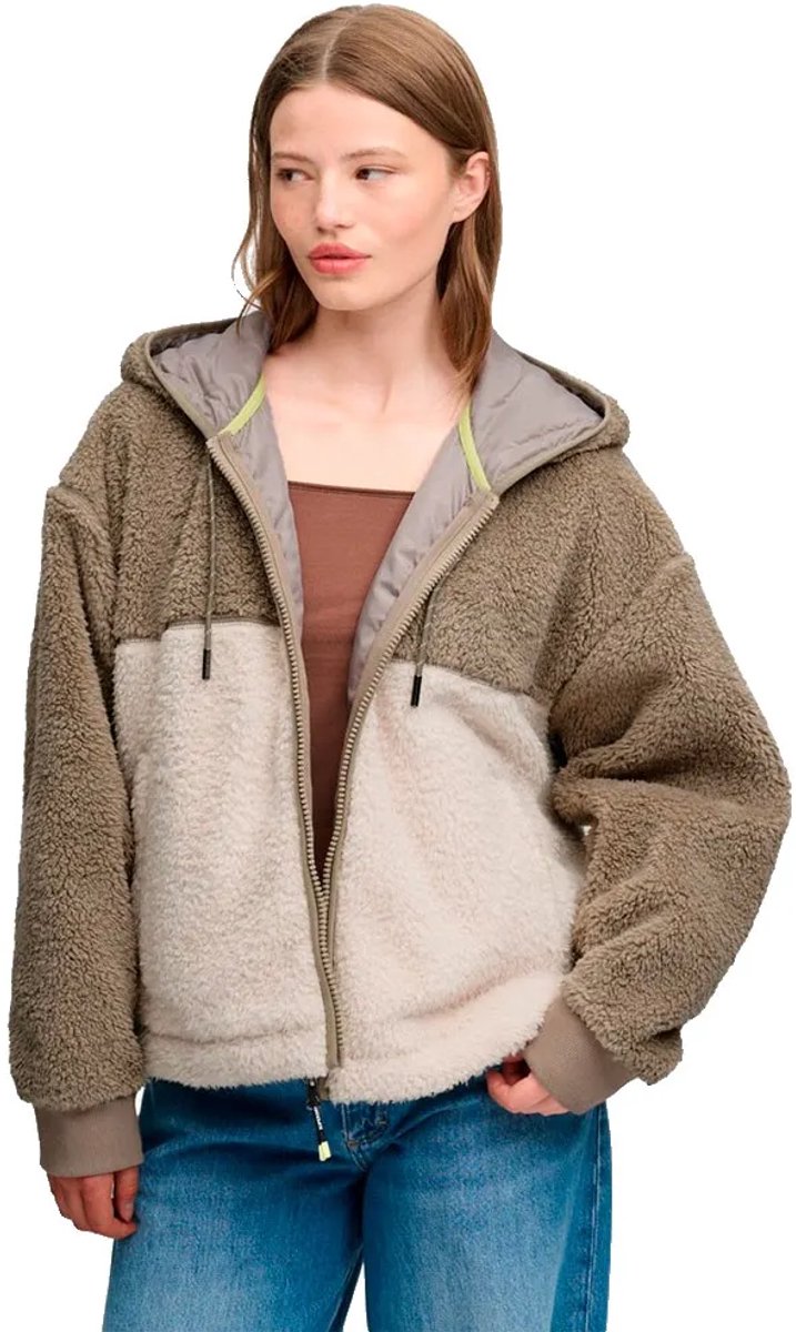 Superdry Super Soft Zip Hoodie Dames Bruin