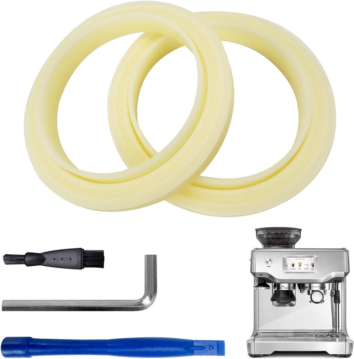 Set van 2 O-ringen voor Sage The Barista, afdichtingen voor Breville BES875UK, SES875BKS, SES875, SES875BTR2GUK1, koffiezetapparaat