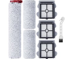 Borstelrol, filter, reserveonderdelen voor Roborock Dyad Pro/Dyad Pro Combo nat-/droogzuiger, draadloze accessoires, 2 borstelrollen + 3 HEPA-filters + 1 reinigingsborstel