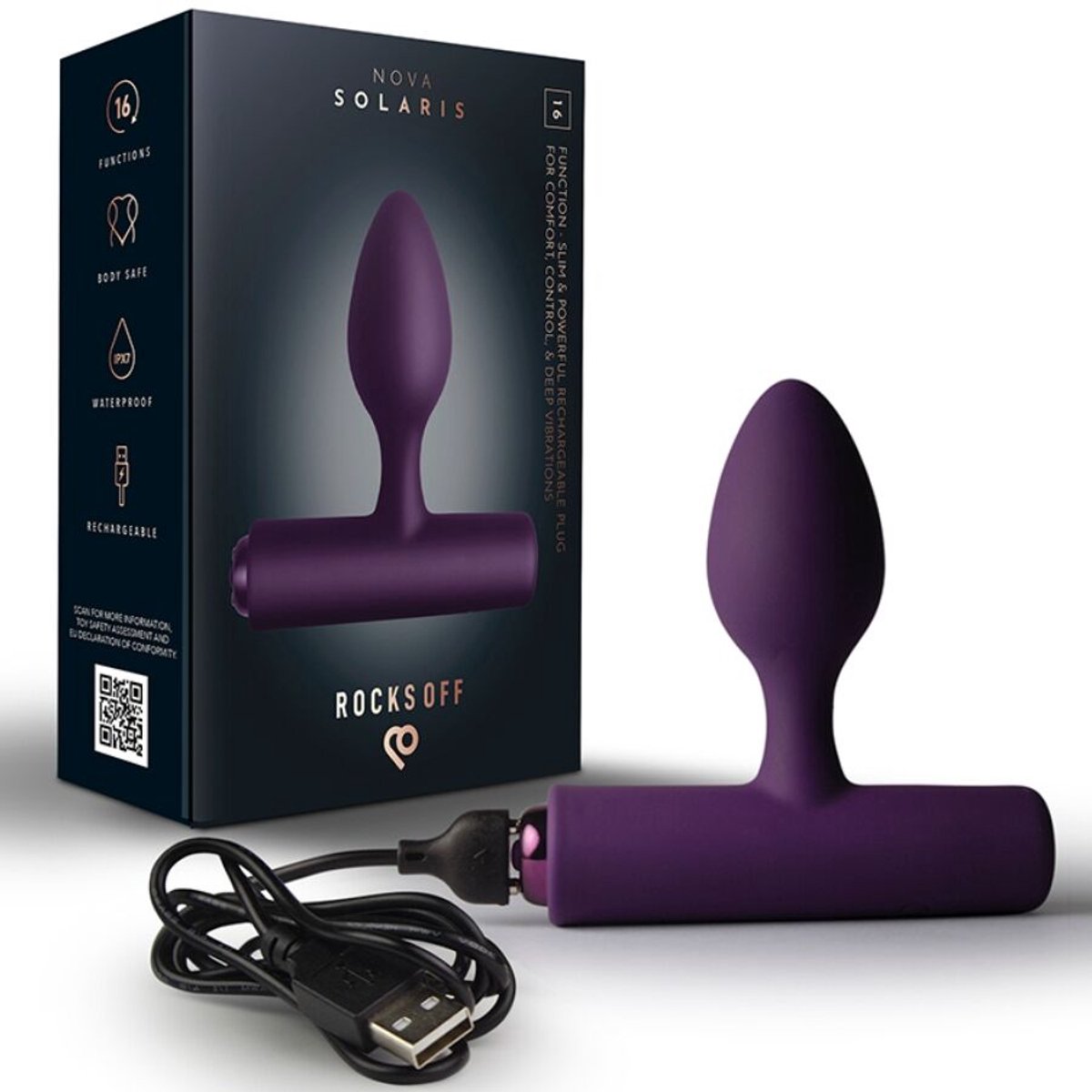 Rocks-off - Nova Solaris - Slanke Prostaatvibrator - Paars