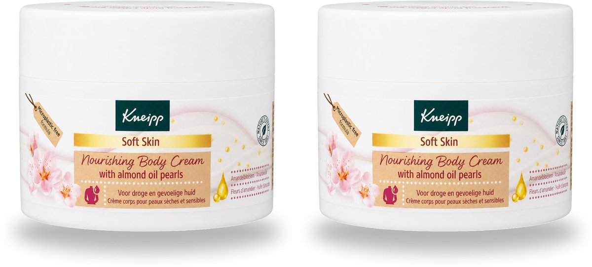 2 x Kneipp - Body crème - Soft Skin - Amandelbloesem - 200 ml - Voordeelverpakking - 2 stuks