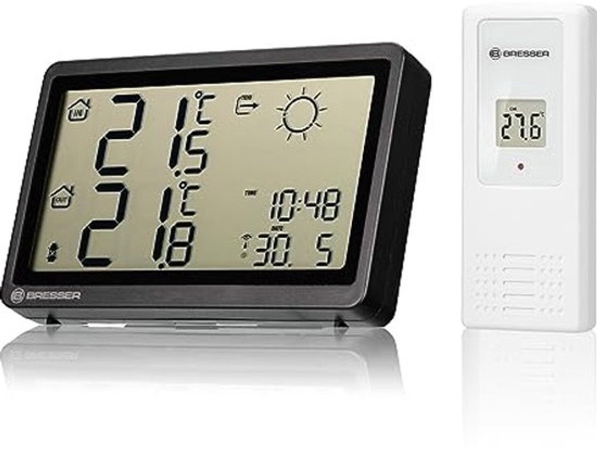 Draadloos Weerstation met Nauwkeurige Temperatuurmeting en Weersvoorspelling