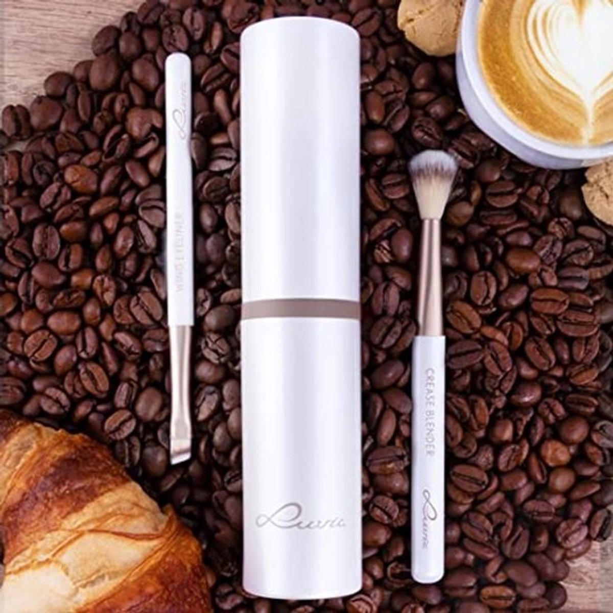 Vegan Make-Up Kwastenset - 5 Essentiële Cosmetica Kwasten Voor Reizen