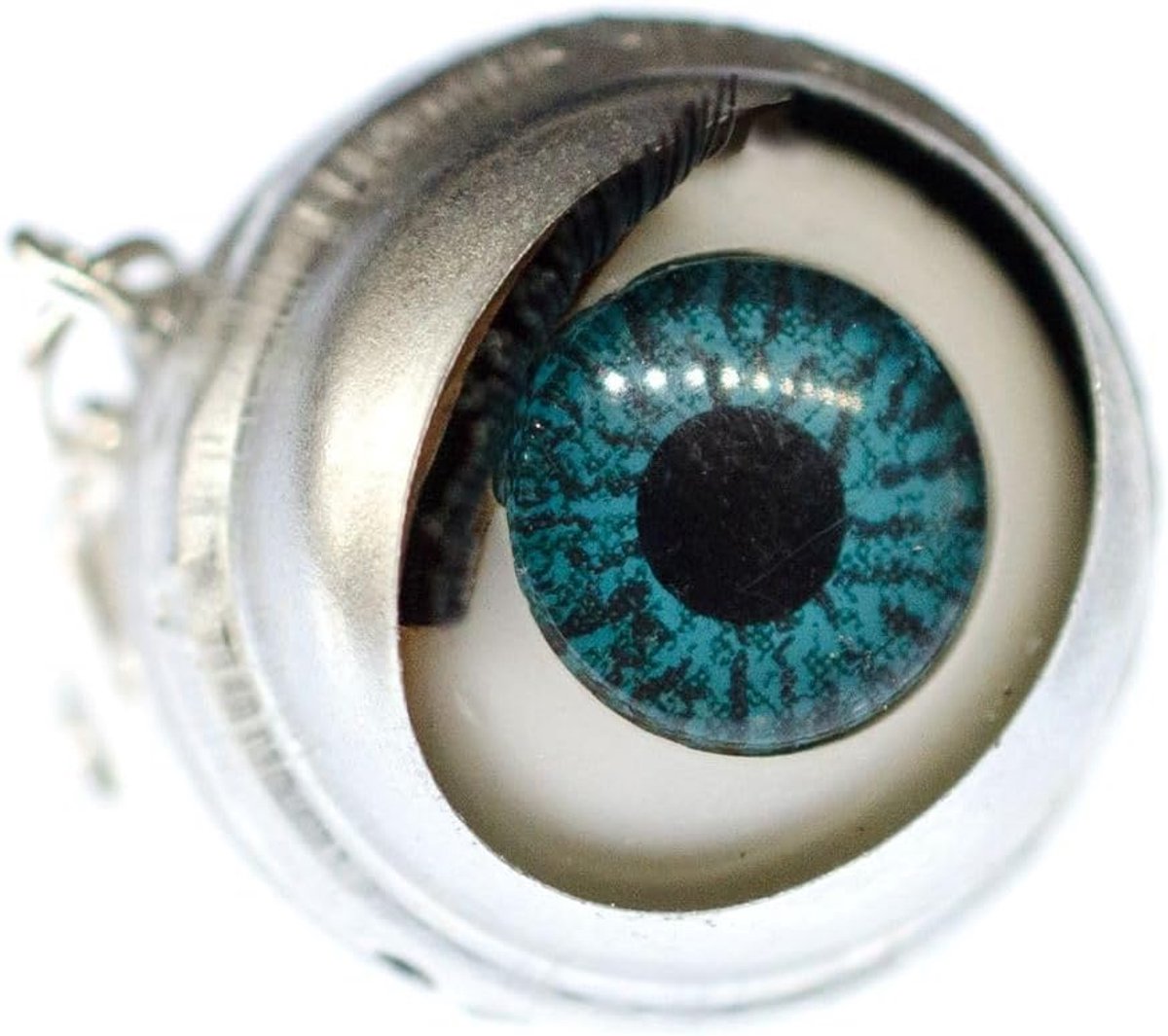 Oog charm hanger bedelarmband wiebeloog poppenoog Halloween