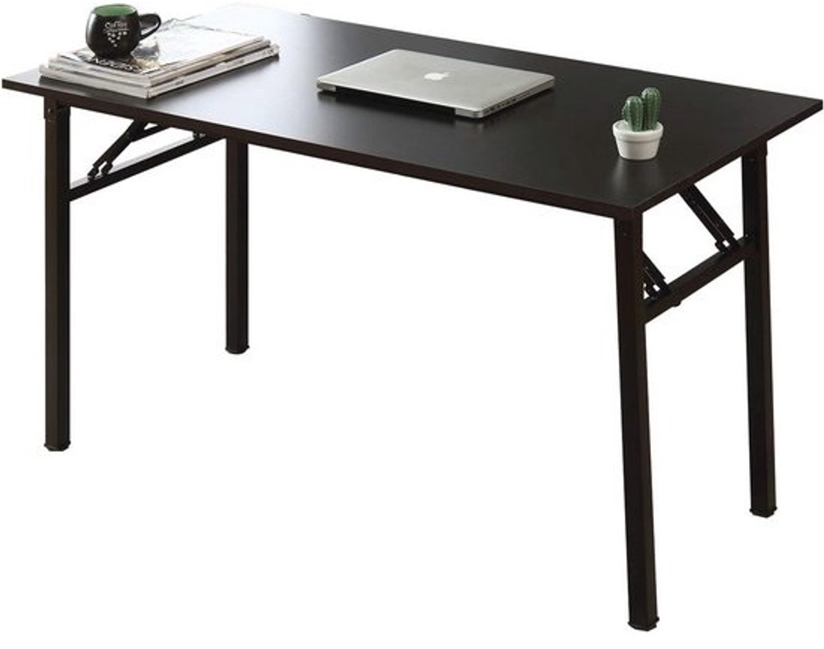 Klaptafel voor kantoor en thuis, multifunctioneel en ruimtebesparend, 100 x 60 x 75 cm, zwart