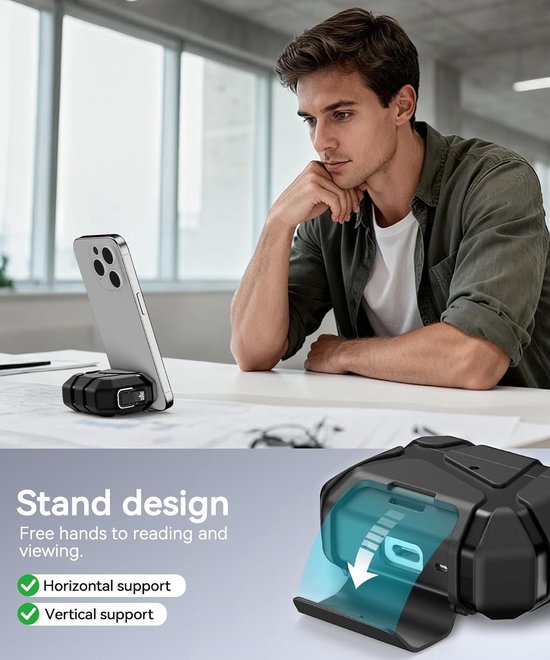 Voor AirPods Pro 3 Hoes met veiligheidssluiting, Black — afbeelding 3