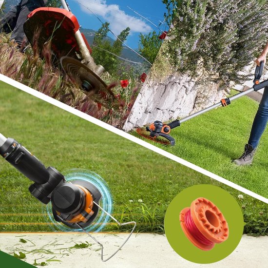 6 stuks grastrimmer spoel, hoge sterkte nylon draad, universeel passend ontwerp, slijtvast materiaal, voor tuinonderhoud apparatuur — afbeelding 4