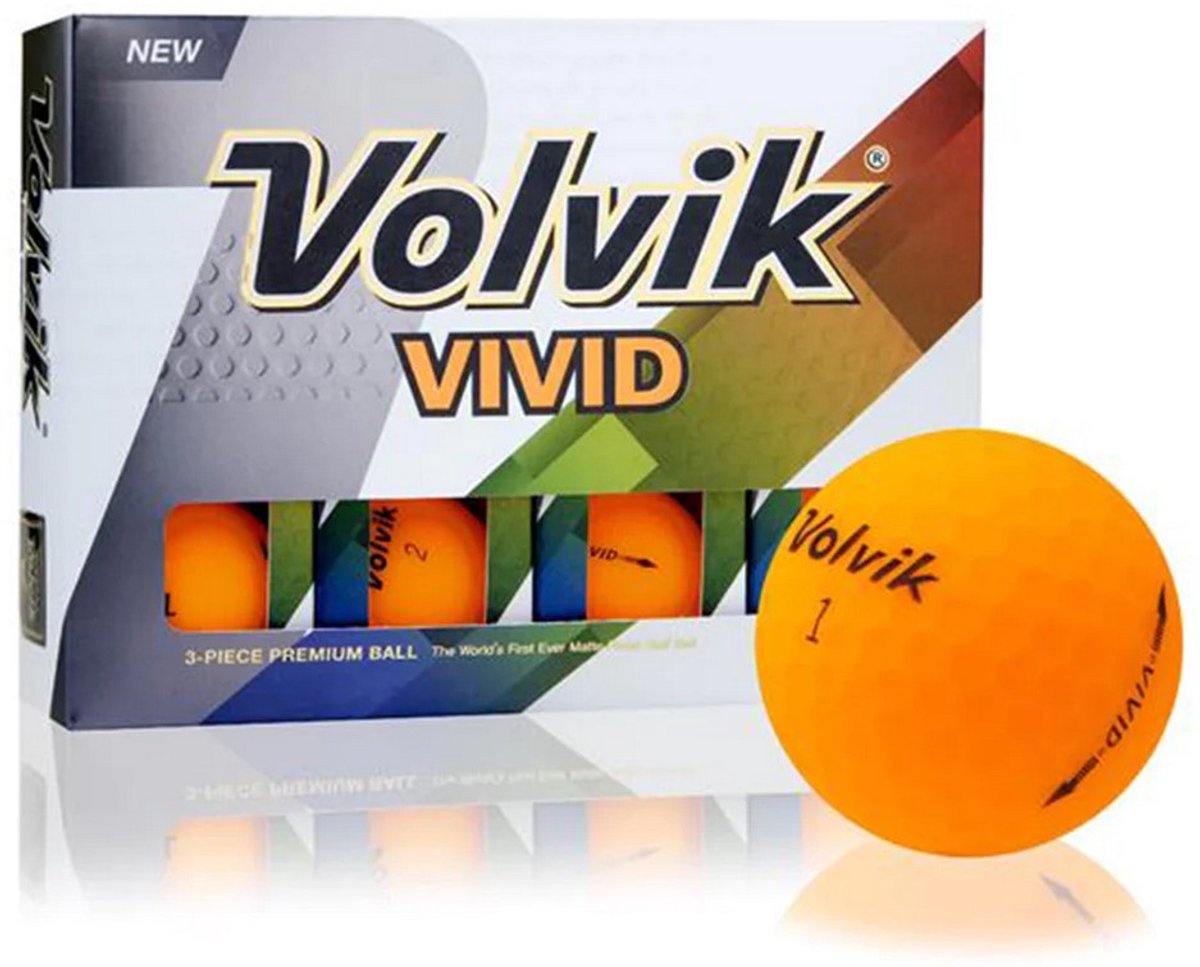 Volvik Vivid Golfballen Sherbet Orange