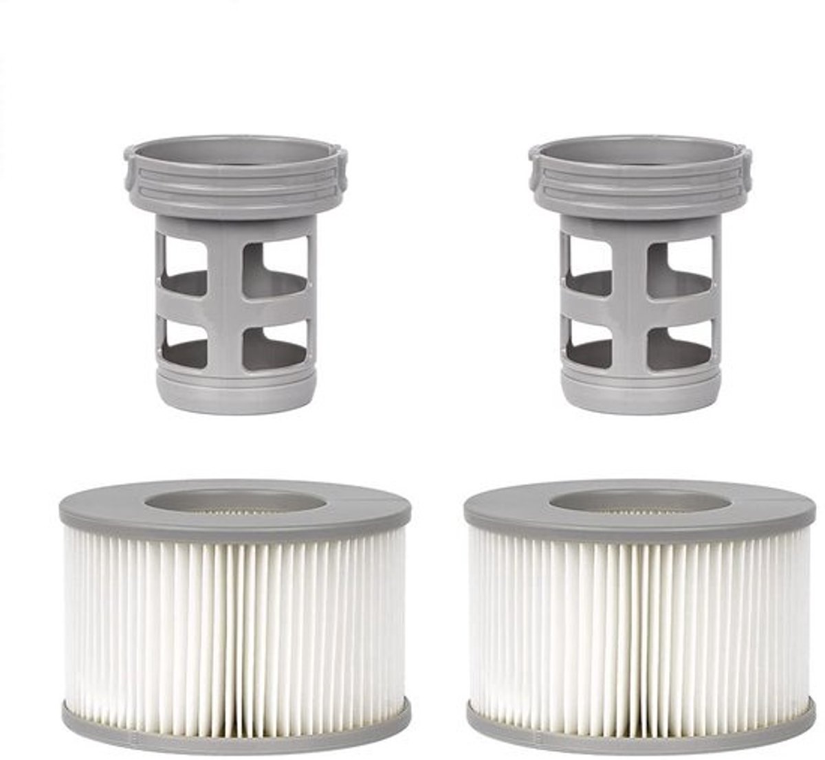 Dailygoody - Hot Tub Accessoires - Vervangingsfilters - Filterhouder - 2 Stuks - Ideaal voor Opblaasbare Zwembaden