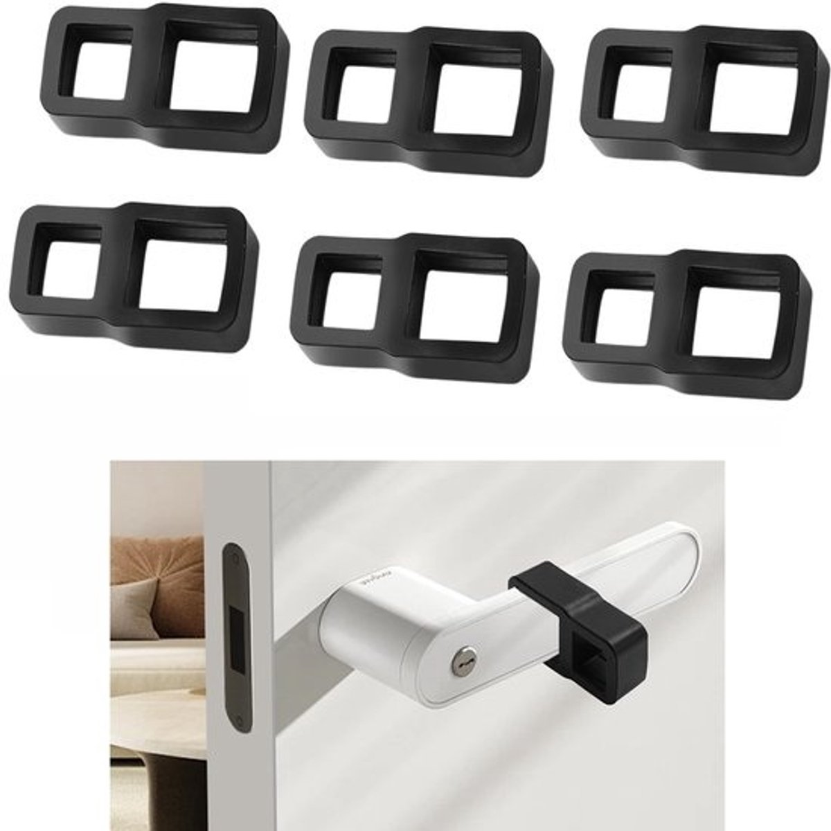 SolidKeus - Set van 6 deurstoppers voor veiligheid en bescherming