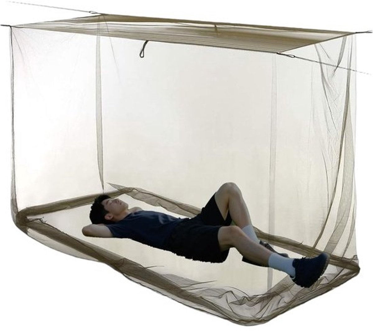 Klamboetent en muggennet - 200 x 90 x 180 cm - Campingnet - voor wandelen en backpacken