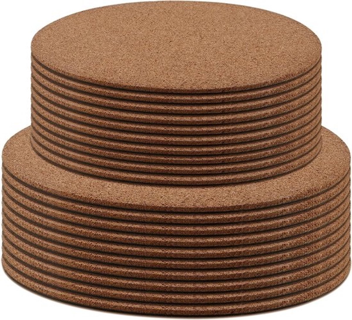 20 Stuks Korken Plant Pot Coasters, Absorberende Korken Matten voor Binnenplanten, Tafelbescherming en DIY Projecten