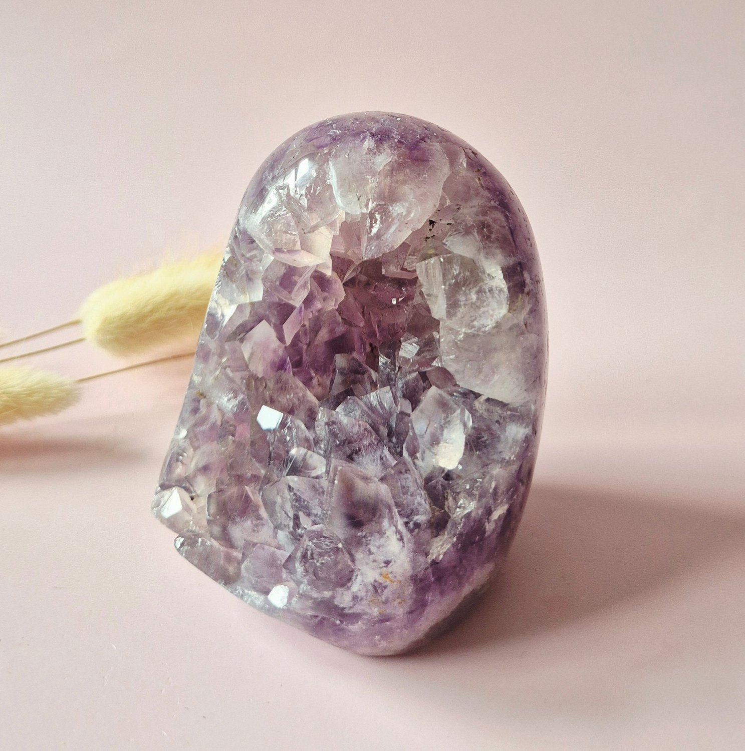 Moonlight Gemstones Amethist Agaat Cluster Freeform – 447 g Meerkleurig
