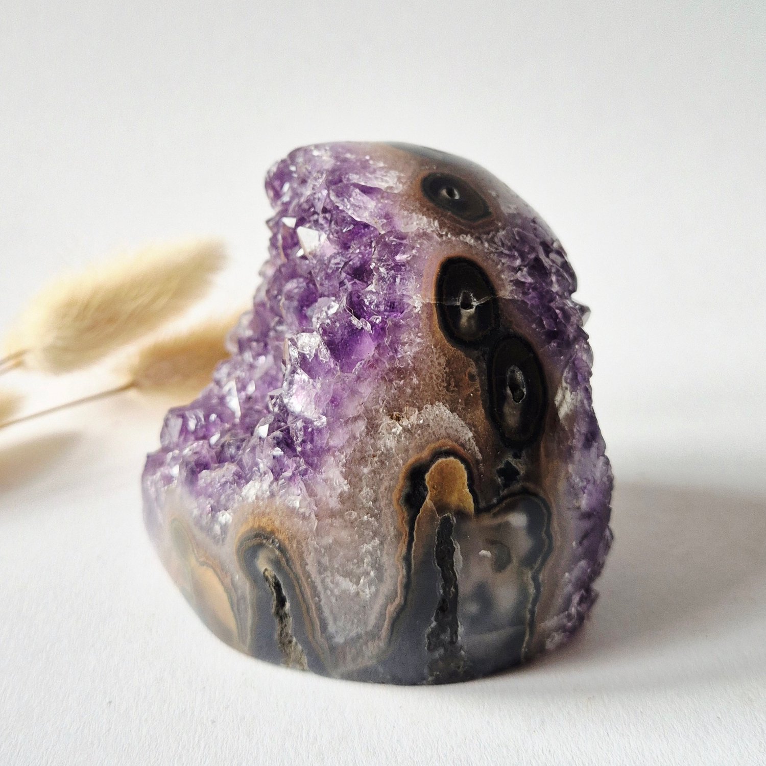 Moonlight Gemstones Amethyst Eyes Freeform – Agate Eye – 458g Meerkleurig