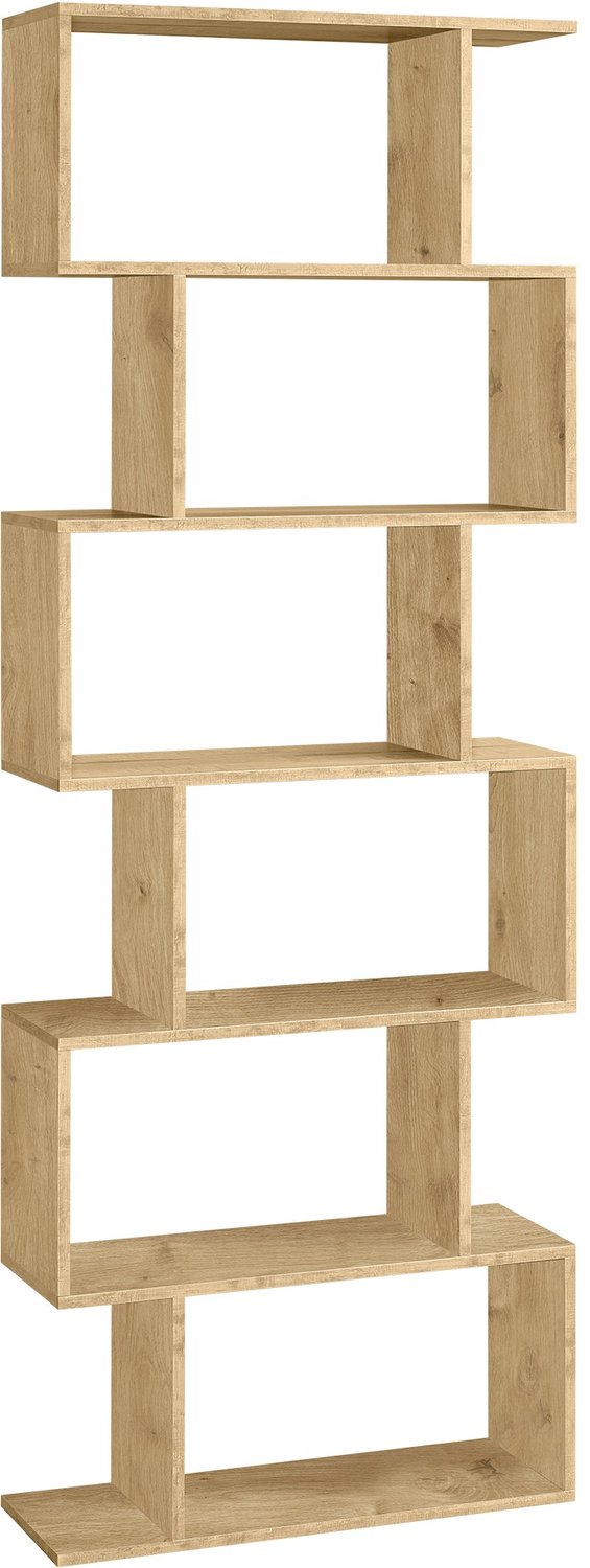 LEOBERT LBC61B88 Boekenkast met 6 Planken - Artisan Eikenlook - 70 x 24 x 190 cm