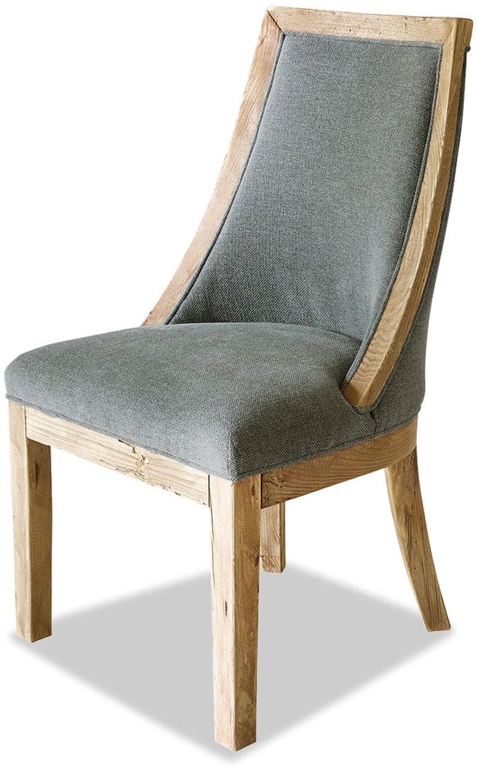 Loberon Stoel Oteley bruin/grijs
