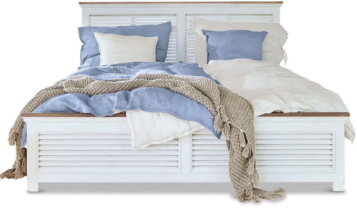 Loberon Bed Antje antiekwit