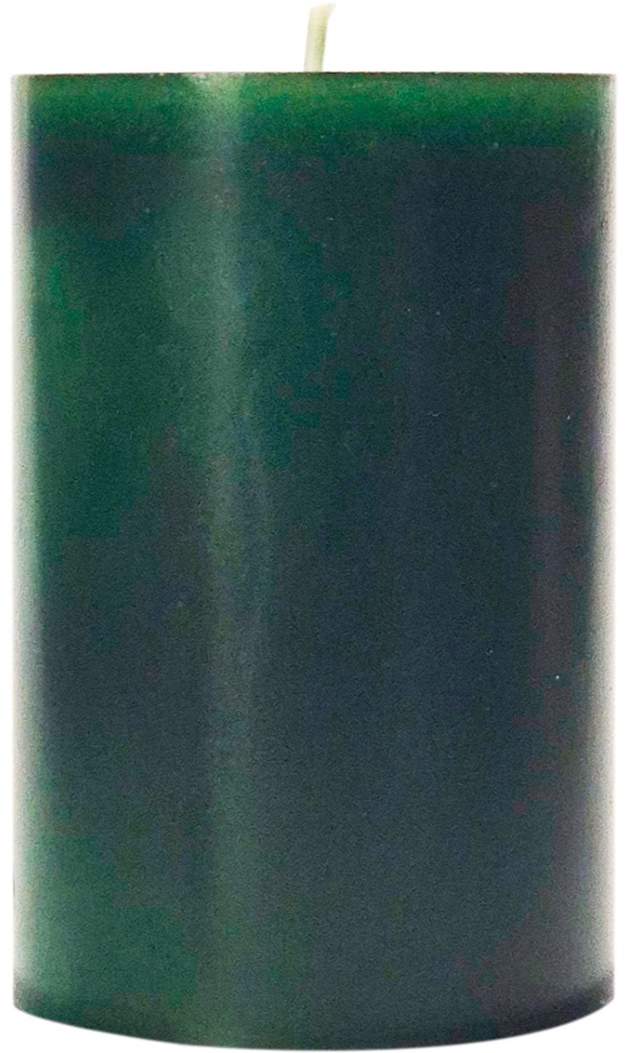 Wenzel Trend Safe Candle stompkaars jachtgroen Ø 70 mm, hoogte 180 mm