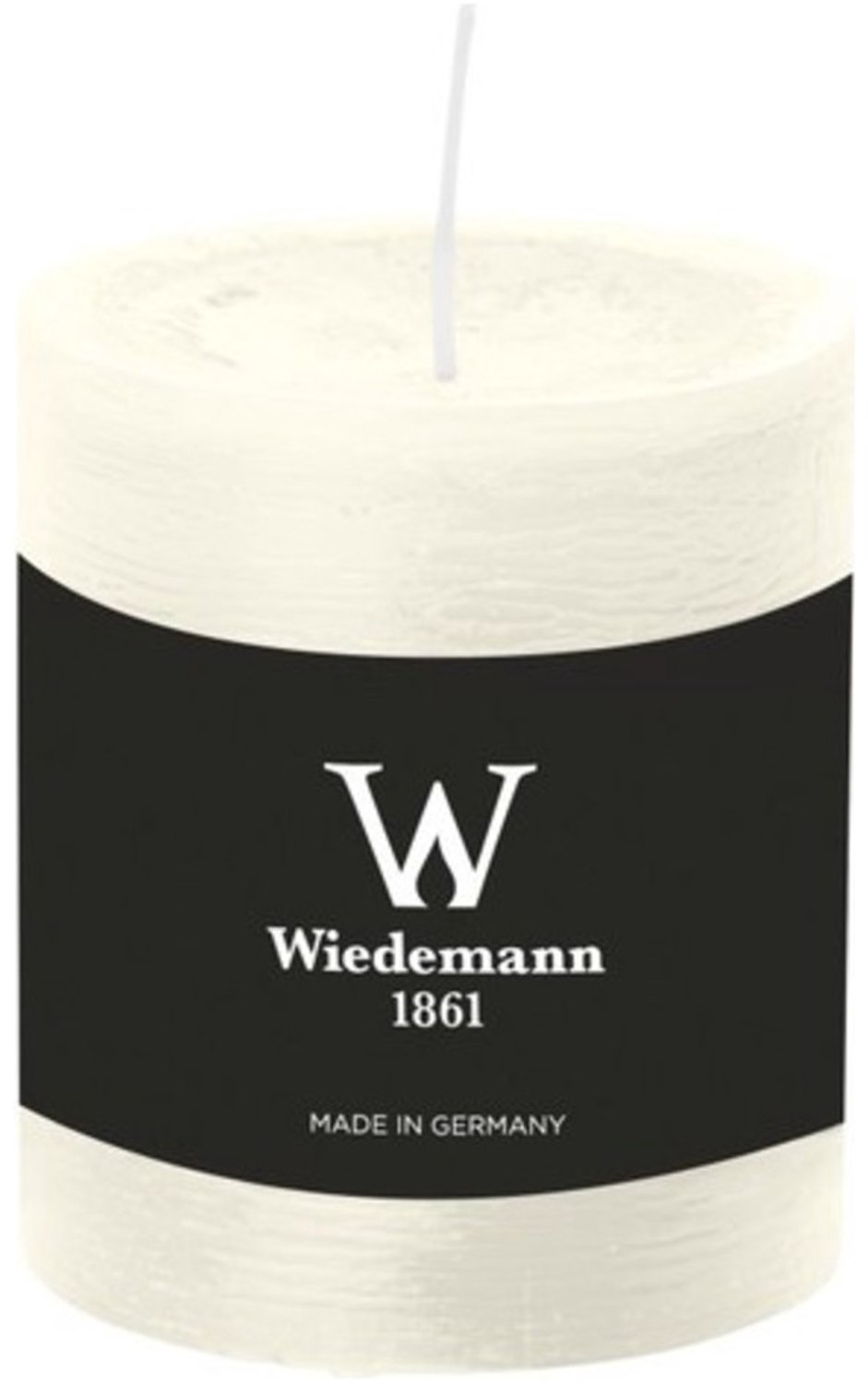 Wiedemann Marble Rustik stompkaars ivoor, doorgekleurd, 80 x 68 mm Creme