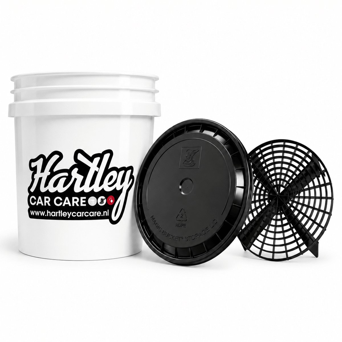 Hartley Car Care Detailing Wasemmer 13L Inclusief Deksel & Grit Guard