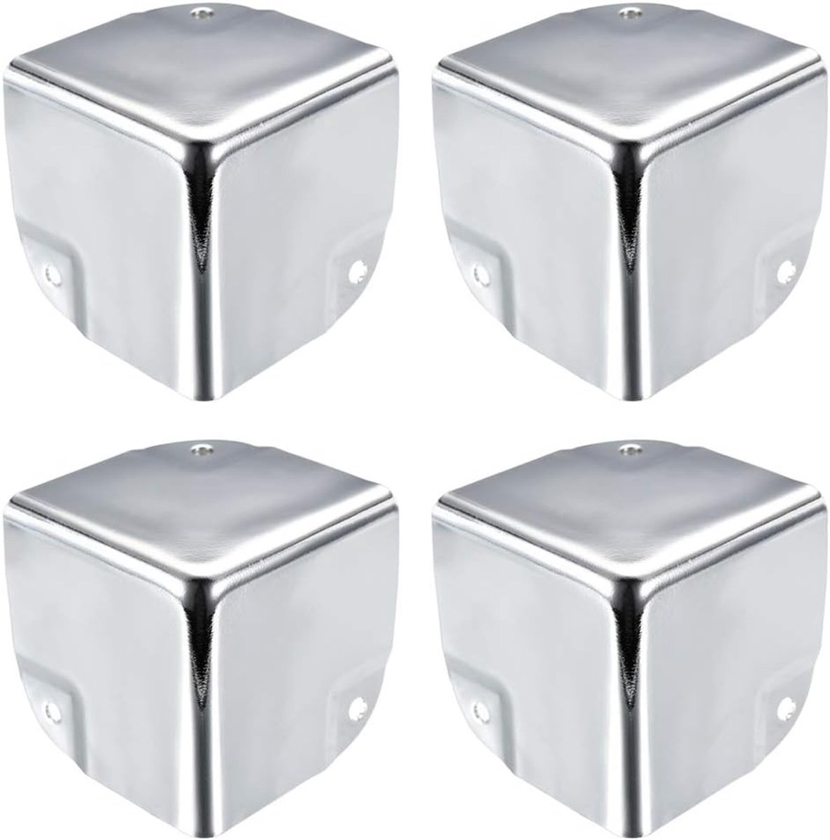 Hoekbescherming en randbescherming voor metalen dozen - Zilver, 50 x 50 x 50 mm, 4 stuks, Veiligheid, Bescherming, Hoekbescherming