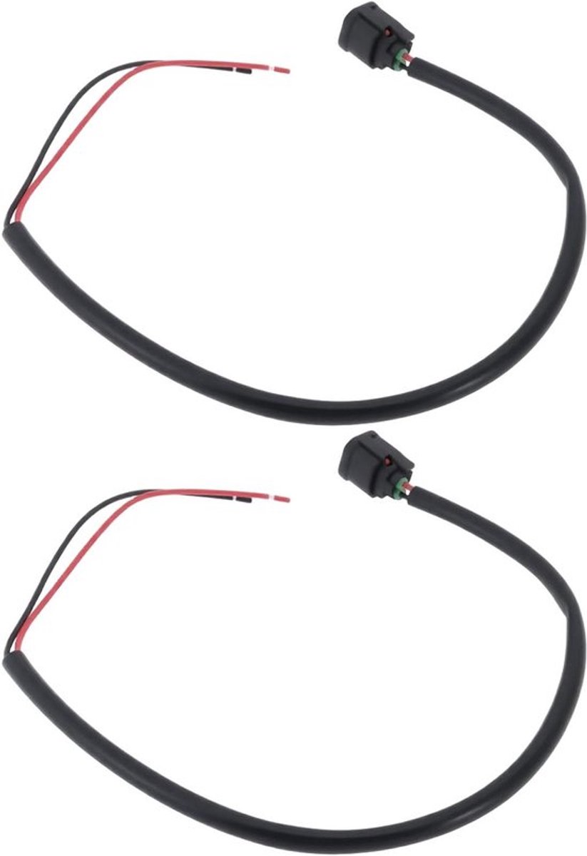 Allecto Plus - 2 Stuks Motorfiets 2 Pin Auxiliary Connector Socket 12V Plug Adapter